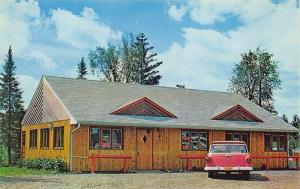 Bruie WI  Twin Gables Motel & Cafe Old Ford Postcard