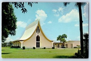 Lehigh Acres Florida FL Postcard First Presbyterian Church c1960 Vintage Antique