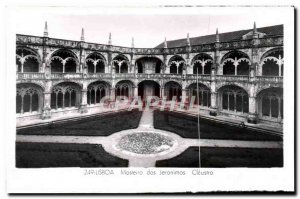 Old Postcard Masteiro Lisboa Cloister of Jeronimos