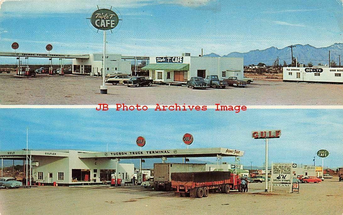 AZ, Tucson, Arizona, Truck Terminal, Gulf Gas Station, Triple T Cafe