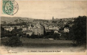 CPA FIGEAC - Vue générale prise de la Gare (353856)