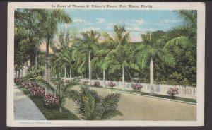 Florida Fort Myers - In Front of Thomas A. Edison's Estate - WB