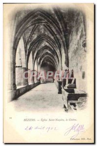 Old Postcard Beziers Eglise Saint Nazaire the Cloitre