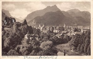 A072 Germany 1936 Bad Reichenhall Mountains Total View postcard