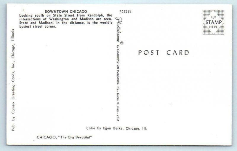 3 Postcards CHICAGO, Illinois IL ~ Comic Greetings SKYLINE, Street Scenes 1950s