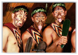 Maori Hakka Dancers New Zealand UNP Continental Postcard O21