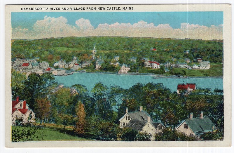 Damariscotta River and Village From New Castle, Maine