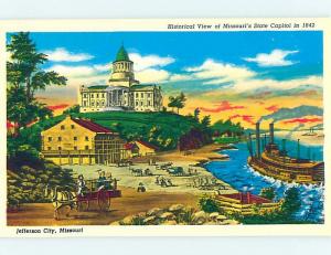 Pre-1980 HISTORIC VIEW - OLD STATE CAPITOL Jefferson City Missouri MO hn3717@