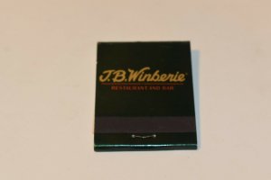 J. B. Winberie Restaurant and Bar Illinois 20 Strike Matchbook 