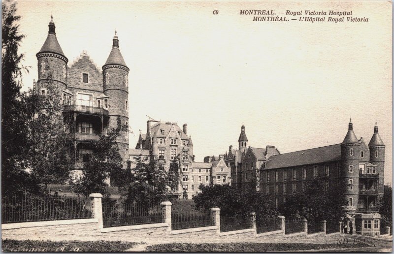 Canada Montreal Royal Victoria Hospital Vintage Postcard C088