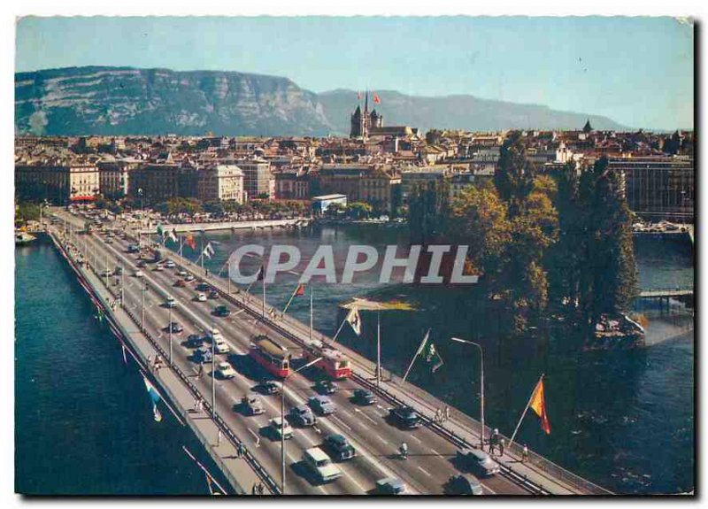 Old Postcard Geneva Mt White Bridge