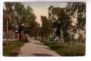 Queens Square St John New Brunswick, Used  1915 Digby Nova Scotia Cork Cancel