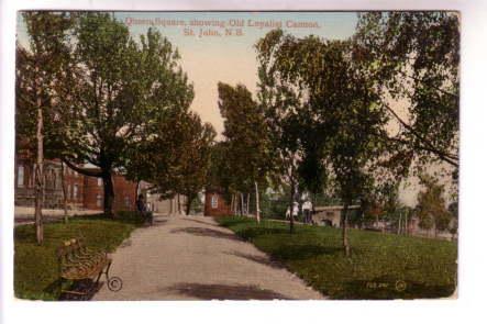 Queens Square St John New Brunswick, Used  1915 Digby Nova Scotia Cork Cancel