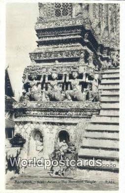 Wat Arun, Porcelain Temple Bangkok Thailand Unused 