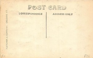 Center Harbor NH The Square Dirt Street Post Office Library RPPC Postcard