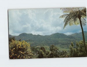 Postcard El Gigante Dormido Greetings From Puerto Rico Adjuntas Puerto Rico USA