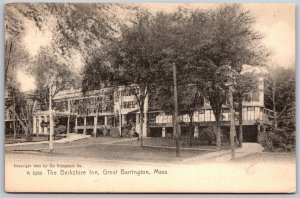 Vtg Great Barrington Massachusetts MA The Berkshire Inn 1905 View Postcard