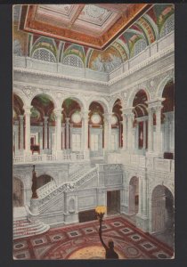 DC WASHINGTON Interior Central Stair Hall of Library of Congress pm1912 ~ DB