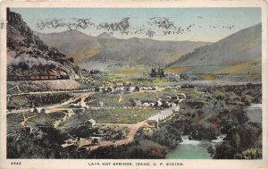 J40/ Lava Hot Springs Idaho Postcard c1910 Homes Cabins Birdseye  216