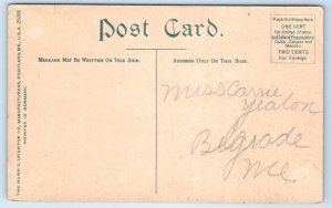 BATH, ME Maine ~ STEAMER HERCULES Railroad Car Ferry c1910s Postcard
