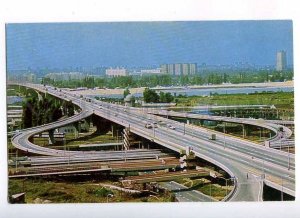 200147 Yugoslavia Belgrade automobile overpass postcard