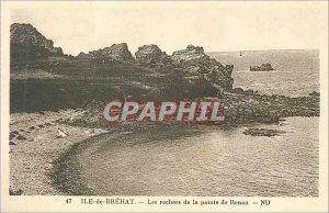 Postcard Old Island Brehat Rocks Pointe Renan