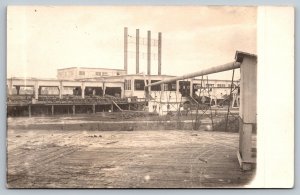 Vintage Railroad RPPC - Mill Warehouse c1910