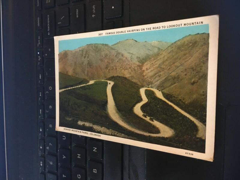 Vintage Postcard; Famous Double Hairpins on the Road to Lookout Mountain