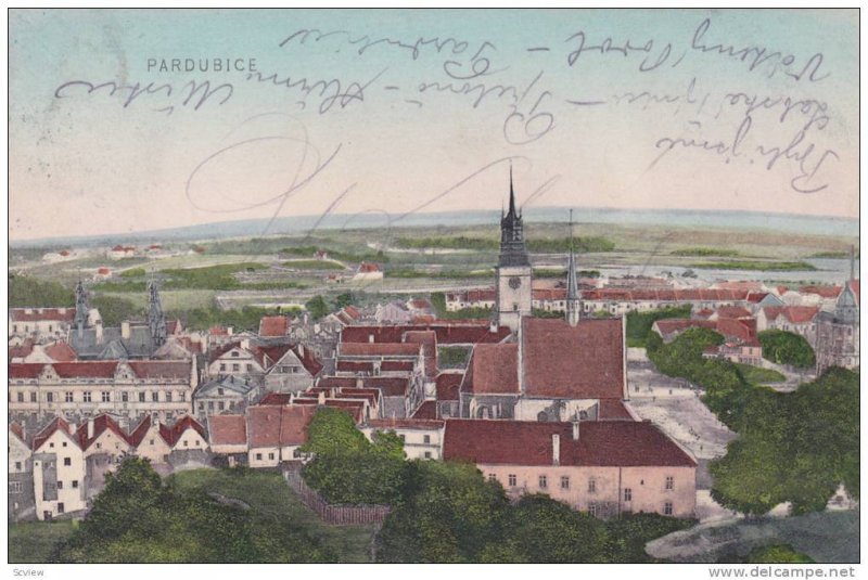 Panorama, Pardubice, Czech Republic, 1900-1910s