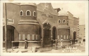 Juarez Mexico City Jail c1920s-30s Real Photo Postcard