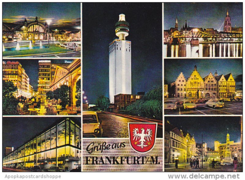 Germany Frankfurt Multi View Gruesse Aus