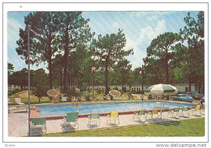 Swimming Pool, Perry Motor Court, Perry,  Florida, PU-1966