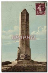 Old Postcard The Chemin des Dames Monument aux Basques 36th Division Army & #...