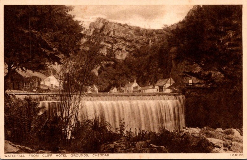 England Cheddar Waterfall From Cliff Hotel Grounds