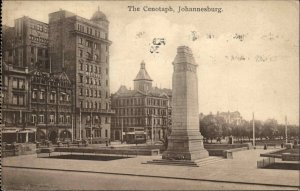 Johannesburg South Africa Cenotaph Used 1930 Postcard