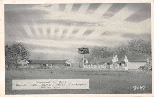 Billings Montana Westward Ho Motel Vintage Postcard AA37024