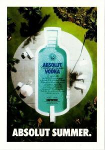 Absolut Summer Swimming Pool Vodka Postcard from Italy No. 98