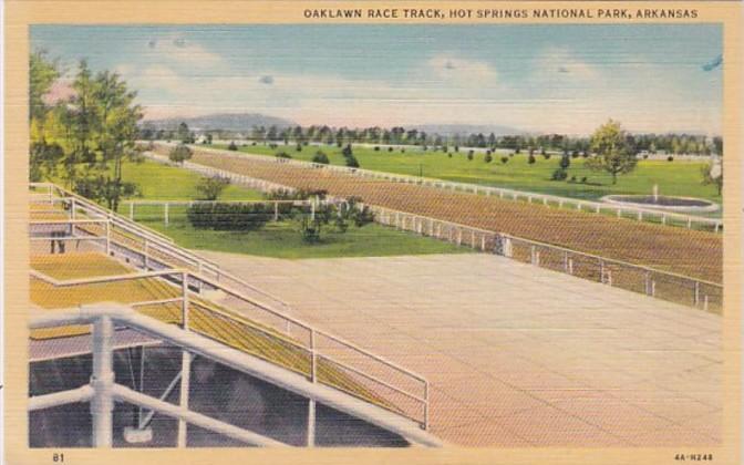 Arkansas Hot Springs Oaklawn Race Track Curteich