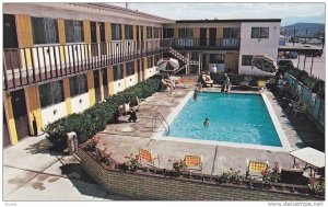 Cranbrook Motor Inn, Swimming Pool, Cranbrook, British Columbia, Canada, 1940...