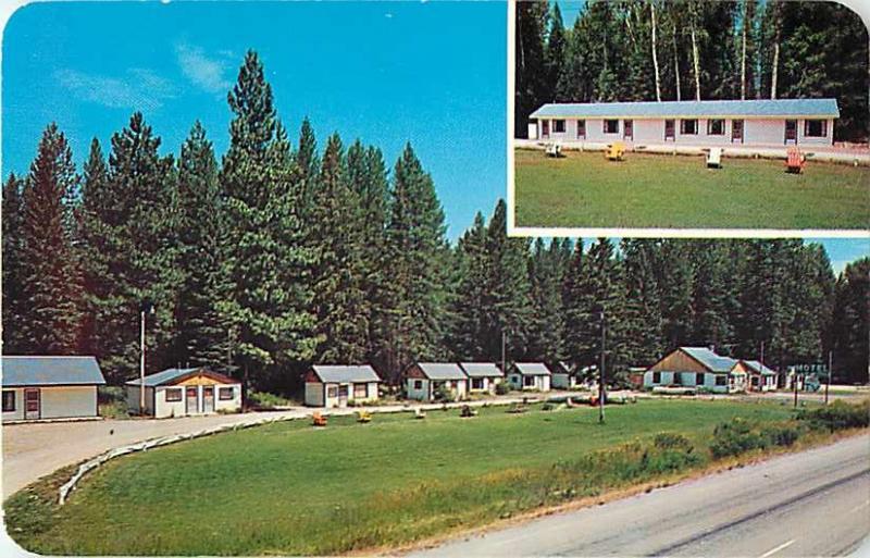 Little River Motel St. Regis Montana MT Chrome Postcard