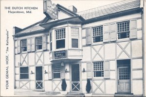 The Dutch Kitchen Hagerstown MD Postcard PC479