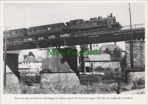 German Railway Postcard-Deutscher Zug,Lokomotive,Eisenbahn (Modern repro)RR19792