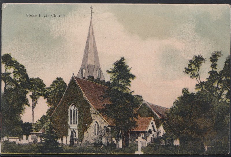 Buckinghamshire Postcard - Stoke Pogis Church     RT97