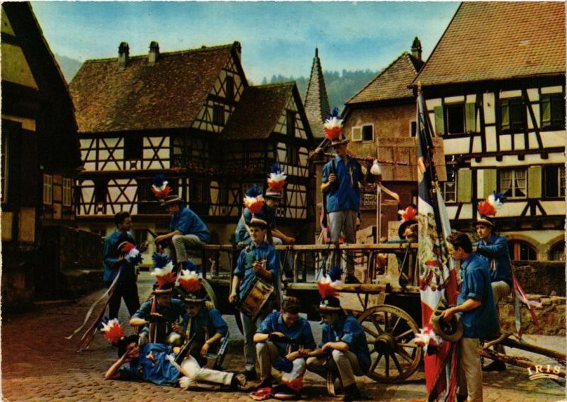 CPM L'Alsace Pitt. Les conscrits a Kaysersberg FOLKLORE (753991)