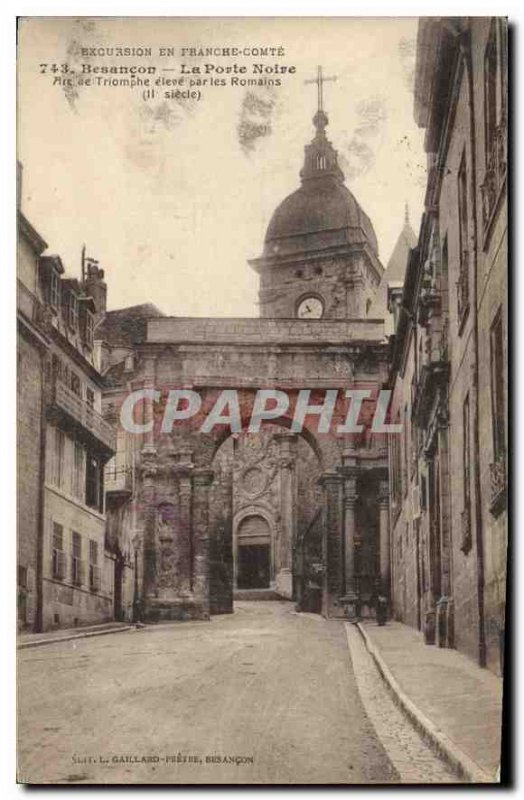 Old Postcard Besancon The Black Door