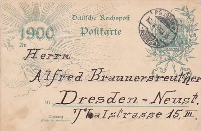 Germany Deutsche Reichspost Postkarte