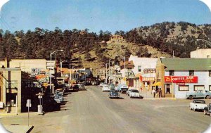 Elkhorn Avenue Estes Park Colorado 1961 postcard