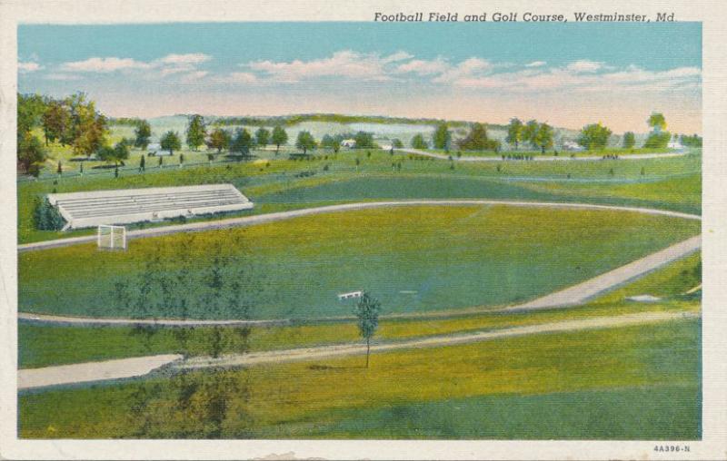 Football Field and Golf Course - Westminster MD, Maryland - Linen