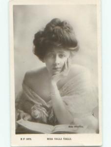 rppc 1908 Valli Valli GERMAN SILENT FILM ACTRESS FROM GERMANY AC8265