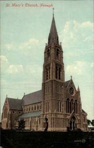 Nenagh Ireland St Mary's Church c1910 Vintage Postcard